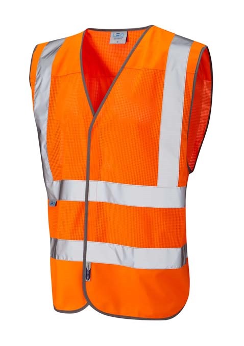 LEO WORKWEAR ARLINGTON ISO 20471 Cl 2 Coolviz Waistcoat